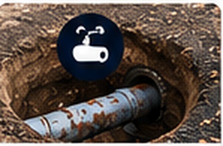 Main sewer line pipe for sewer cleaning service
